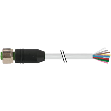 Murrelektronik M12 male 0 Degree / M12 female 0 Degree, PVC 4x0.34 gy UL/CSA 2m 7000-19041-3010150